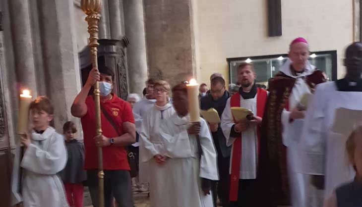 Chemin de croix à la cathédrale, 15 avril 2022